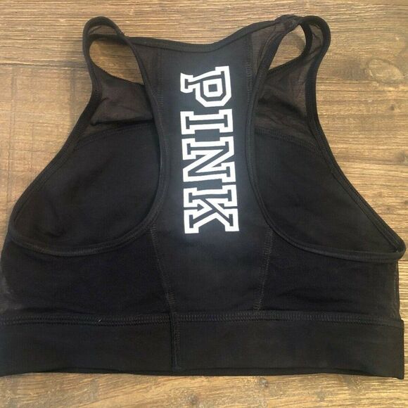 PINK Victoria's Secret Crop Sports Bra XS Extra Small - Picture 2 of 4